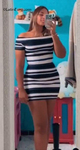 happy United States girl Adriana from Cancun US21262